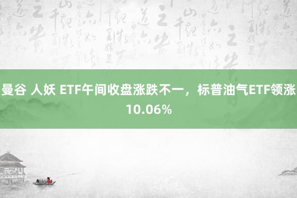 曼谷 人妖 ETF午间收盘涨跌不一，标普油气ETF领涨10.06%